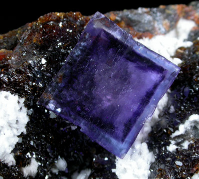 Fluorite on Sphalerite from Cave-in-Rock District, Hardin County, Illinois