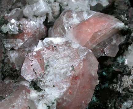 Copper in Calcite from Keweenaw Peninsula Copper District, Michigan