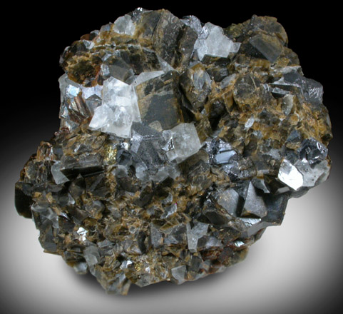 Siderite, Cryolite, Galena from Ivigtut, Arsuk Firth (Arsukfjord), Kitaa Province, Greenland (Type Locality for Cryolite)