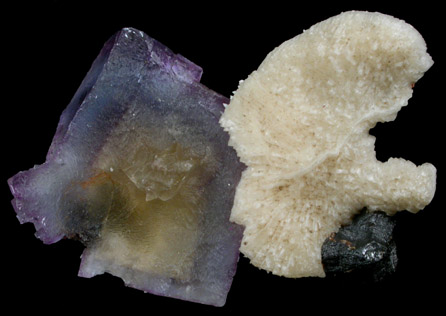 Fluorite and Calcite from Cave-in-Rock District, Hardin County, Illinois