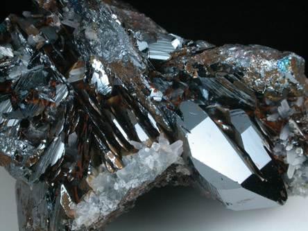 Hematite with Quartz from Rio Marina, Isola d'Elba, Tuscan Archipelago, Livorno, Italy