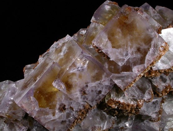 Fluorite with Siderite from Boltsburn Mine, Rookhope, County Durham, England