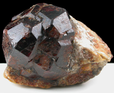 Almandine Garnet on Quartz from Serrote Redondo, near Pedra Lavrada, Paraba, Brazil