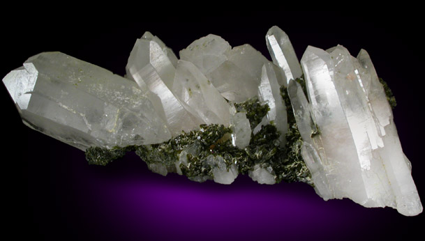 Quartz and Epidote from Hongqizhen Quarry, Meigu, Sichuan, China