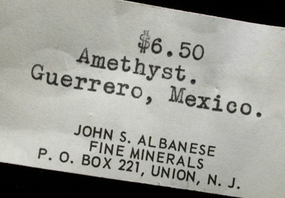 Quartz var. Amethyst from Amatitlan, Zumpango del Rio, Guerrero, Mexico