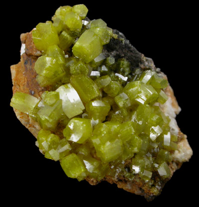 Pyromorphite from Bunker Hill Mine, Coeur d'Alene District, Shoshone County, Idaho