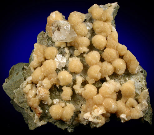 Stilbite with Calcite from Fanwood Quarry (Weldon Quarry), Watchung, Somerset County, New Jersey