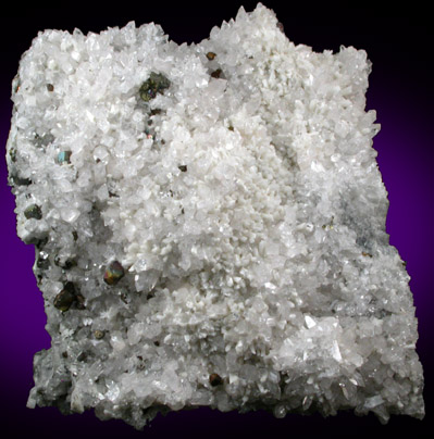 Apophyllite with Chalcopyrite from San Martin Mine, Zacatecas, Mexico