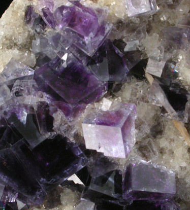 Fluorite with Barite from Caravia-Berbes District, Asturias, Spain