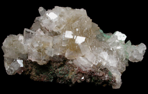 Calcite with Mottramite from Tsumeb Mine, Otavi-Bergland District, Oshikoto, Namibia