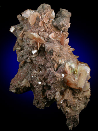 Wulfenite with Calcite from Tsumeb Mine, Otavi-Bergland District, Oshikoto, Namibia
