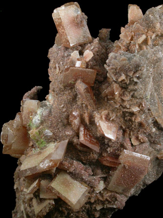 Wulfenite with Calcite from Tsumeb Mine, Otavi-Bergland District, Oshikoto, Namibia