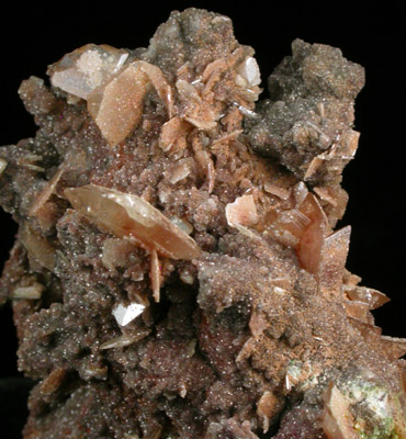 Wulfenite with Calcite from Tsumeb Mine, Otavi-Bergland District, Oshikoto, Namibia