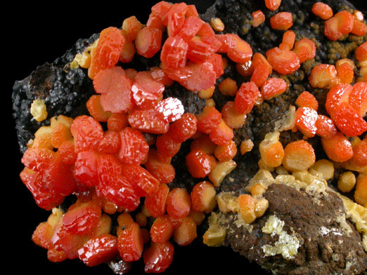 Vanadinite from Touissit Mine, 21 km SSE of Oujda, Jerada Province, Oriental, Morocco