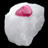 Spinel in marble from Mogok District, 115 km NNE of Mandalay, Mandalay Division, Myanmar (Burma)