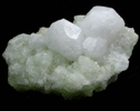 Analcime, Natrolite, Datolite on Prehnite from Upper New Street Quarry, Paterson, Passaic County, New Jersey