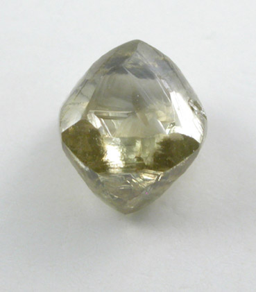 Diamond (0.86 carat yellow-brown octahedral crystal) from Jwaneng Mine, Naledi River Valley, Botswana