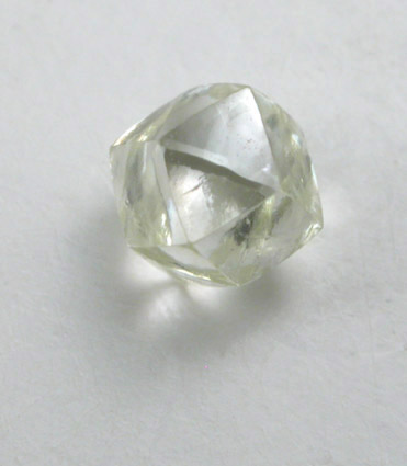 Diamond (0.31 carat yellow tetrahexahedral crystal) from Northern Cape Province, South Africa