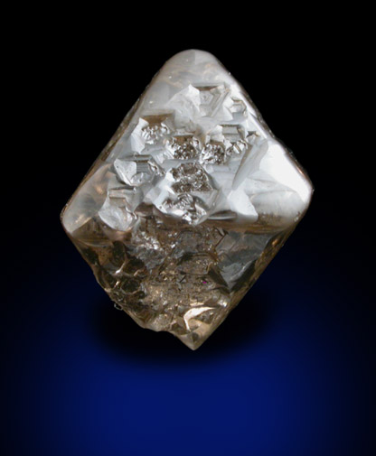 Diamond (3.78 carat gray-brown octahedral crystal) from Mirny, Republic of Sakha, Siberia, Russia
