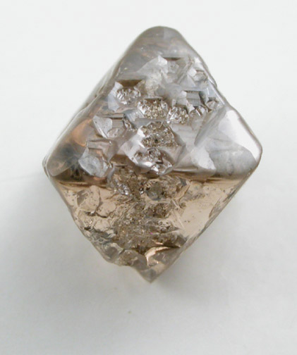 Diamond (3.78 carat gray-brown octahedral crystal) from Mirny, Republic of Sakha, Siberia, Russia