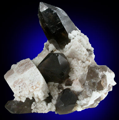 Quartz var. Smoky with Microcline from Pike's Peak Batholith, El Paso County, Colorado