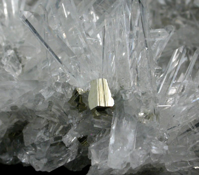 Quartz with Pyrite from Huaron District, Cerro de Pasco Province, Pasco Department, Peru