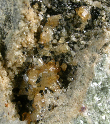 Humite with Magnetite from Monte Somma, Napoli, Campania, Italy (Type Locality for Humite)