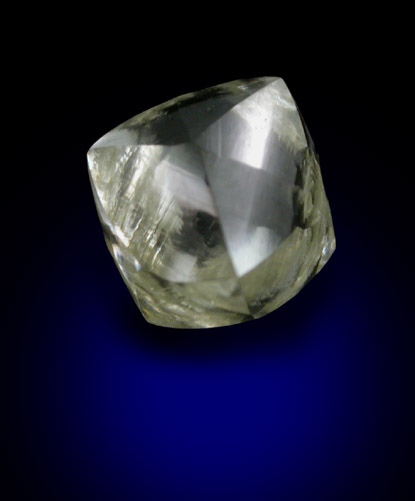 Diamond (1.27 carat gem-grade pale-yellow dodecahedral crystal) from Premier Mine, Gauteng Province, South Africa