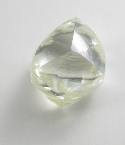 Diamond (1.27 carat gem-grade pale-yellow dodecahedral crystal) from Premier Mine, Gauteng Province, South Africa