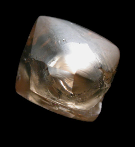 Diamond (4.44 carat sherry-brown octahedral crystal) from Ekati Mine, Point Lake, Northwest Territories, Canada