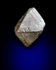 Diamond (1.64 carat brown octahedral crystal) from Diavik Mine, East Island, Lac de Gras, Northwest Territories, Canada