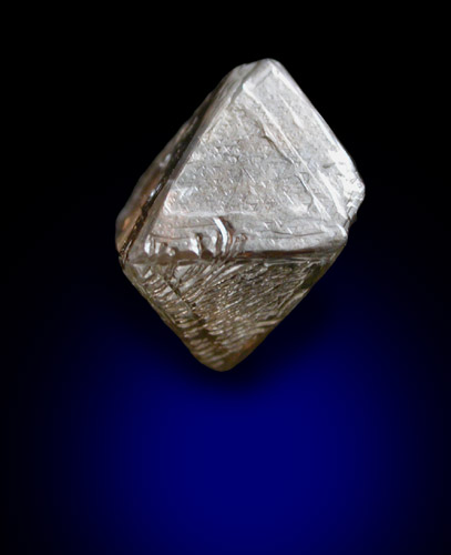 Diamond (1.64 carat brown octahedral crystal) from Diavik Mine, East Island, Lac de Gras, Northwest Territories, Canada