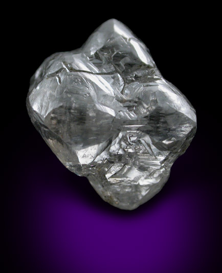 Diamond (6.93 carat gray octahedral crystal) from Argyle Mine, Kimberley, Western Australia, Australia