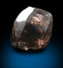 Diamond (4 carat brown complex crystal) from Mwadui, Shinyanga, Tanzania