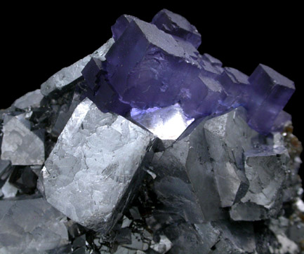 Galena, Sphalerite, Fluorite from Cave-in-Rock District, Hardin County, Illinois
