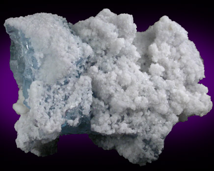 Alstonite over Fluorite from Minerva #1 Mine, Cave-in-Rock District, Hardin County, Illinois