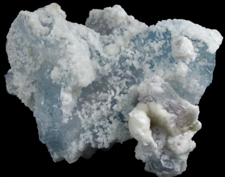 Alstonite over Fluorite from Minerva #1 Mine, Cave-in-Rock District, Hardin County, Illinois