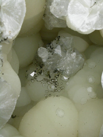 Pectolite with Apophyllite from Millington Quarry, Bernards Township, Somerset County, New Jersey