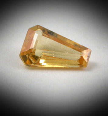 Scheelite (0.34 carat faceted gemstone) from Korea?