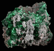 Malachite on Calcite from Tsumeb Mine, Otavi-Bergland District, Oshikoto, Namibia