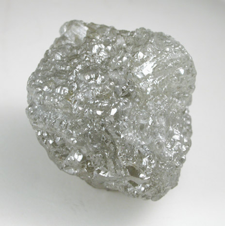 Diamond (49.84 carat gray complex crystal) from Bakwanga Mine, Mbuji-Mayi (Miba), Democratic Republic of the Congo