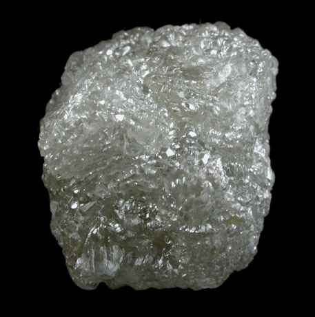 Diamond (49.84 carat gray complex crystal) from Bakwanga Mine, Mbuji-Mayi (Miba), Democratic Republic of the Congo