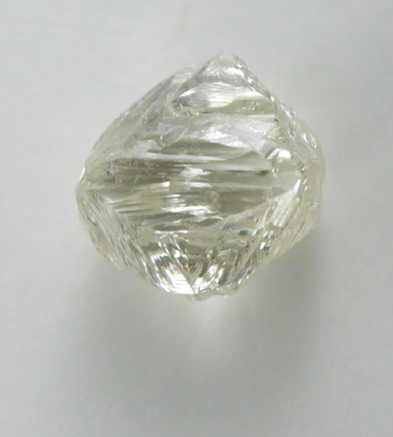 Diamond (0.83 carat pale-yellow octahedral crystal) from Northern Cape Province, South Africa