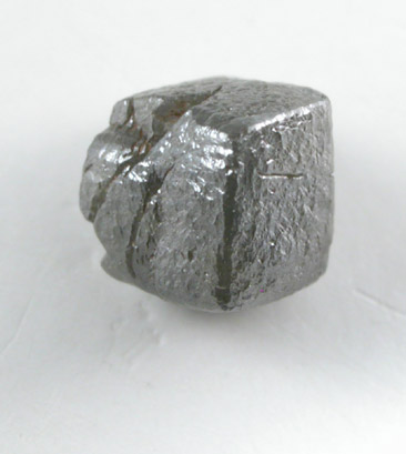 Diamond (0.93 carat gray cubic crystal) from Mbuji-Mayi (Miba), Democratic Republic of the Congo