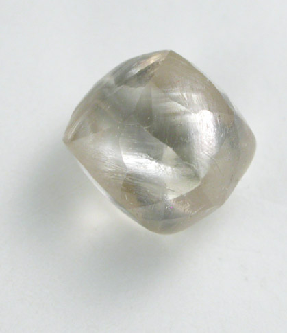 Diamond (1.29 carat pale-gray dodecahedral crystal) from Jwaneng Diamond Mine, Naledi River Valley, Botswana