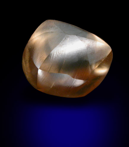 Diamond (2.95 carat sherry-pink irregular crystal) from Gauteng Province, South Africa