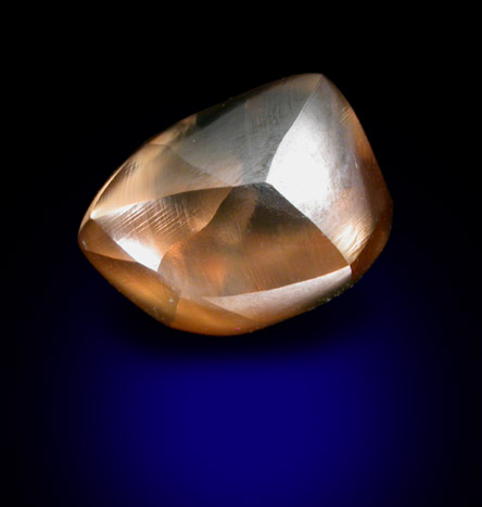 Diamond (2.95 carat sherry-pink irregular crystal) from Gauteng Province, South Africa