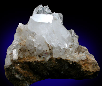 Quartz Crystal from railroad cut on eastern shore of Hudson River, between Schodak Landing and Poolsburg, Columbia County, New York