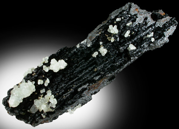 Smithsonite on smronadite from Proprietary Mine, Broken Hill, New South Wales, Australia