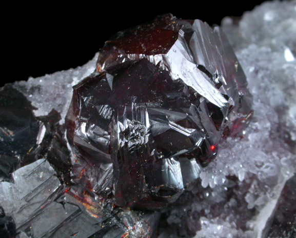 Sphalerite and Quartz from Shuikoushan Mine, Hunan Province, China